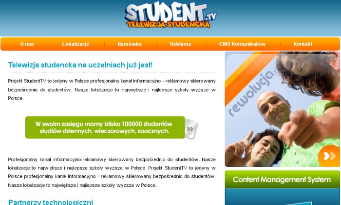 Zdjęcie projektu Student.tv